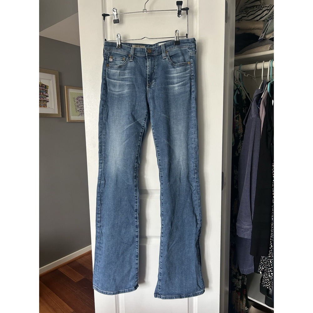 AG Adriano Goldschmied Angel Bootcut Jeans Light Wash Size 28R Stretch Denim